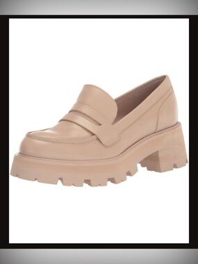 Marc Fischer Chunky Latika Lug Sole Loafer in Tan